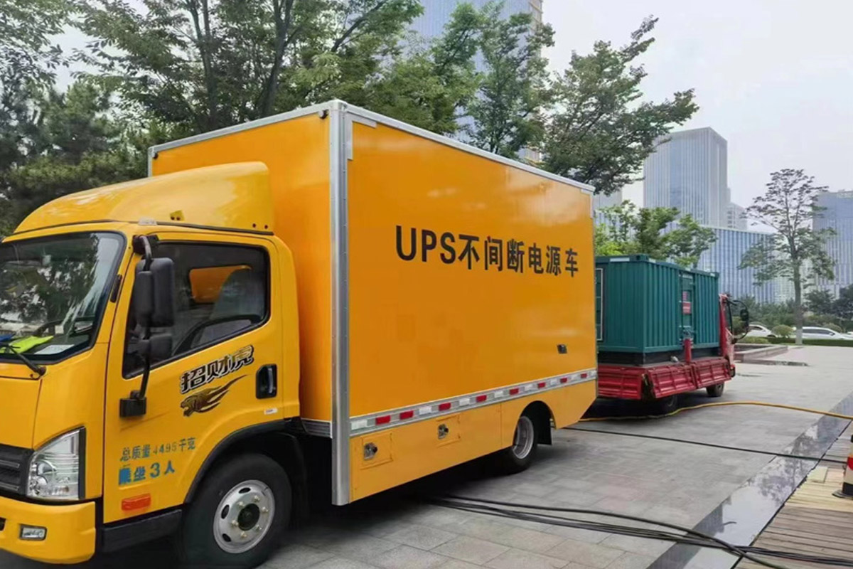 内蒙古发电机租赁施工现场