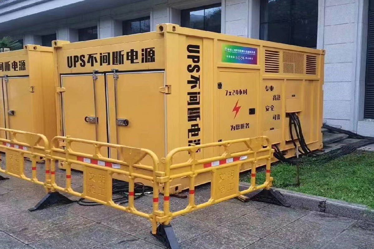 内蒙古发电机租赁施工现场