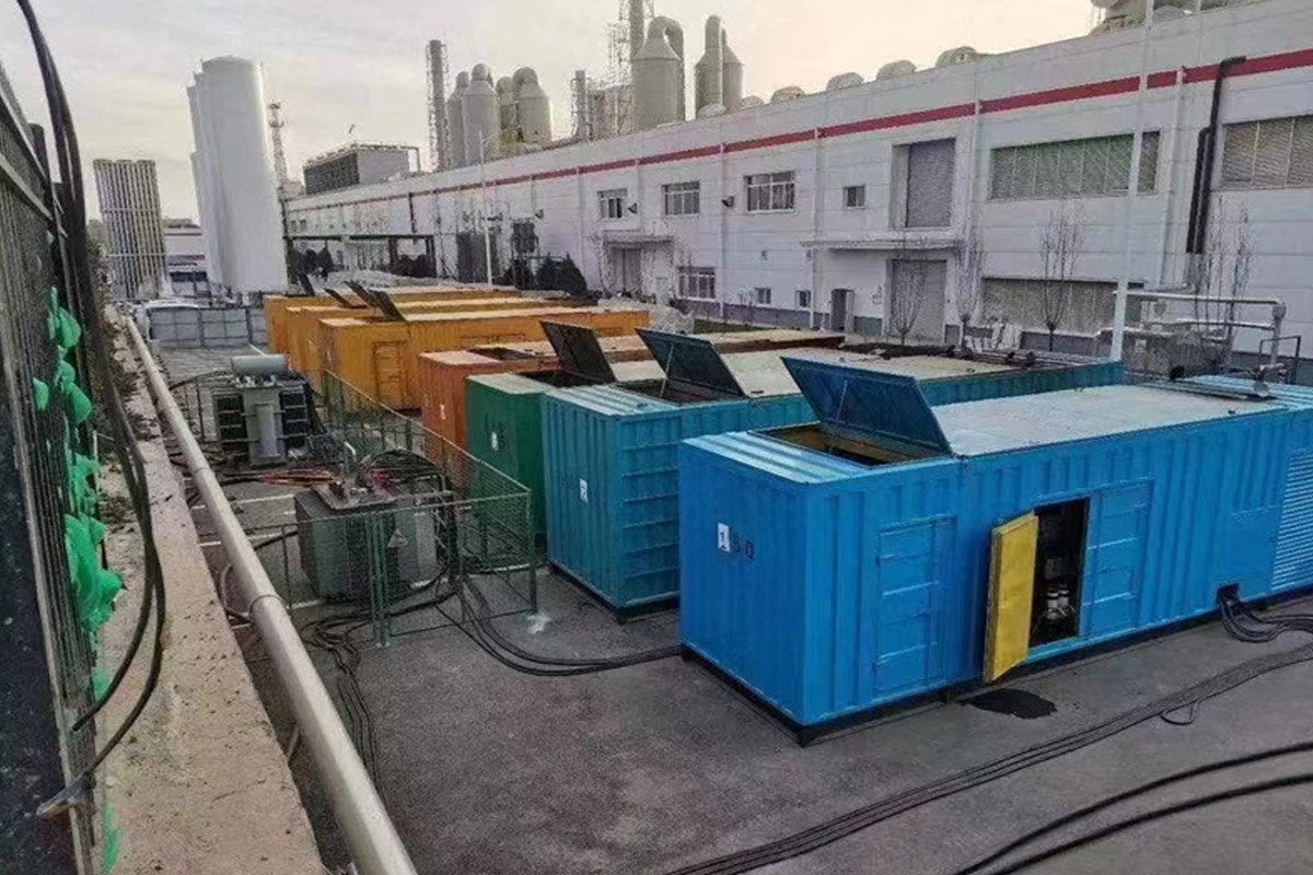 内蒙古发电机租赁施工现场